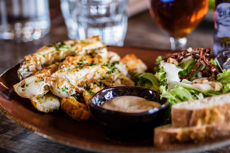 Brunch spread with eggs and toast