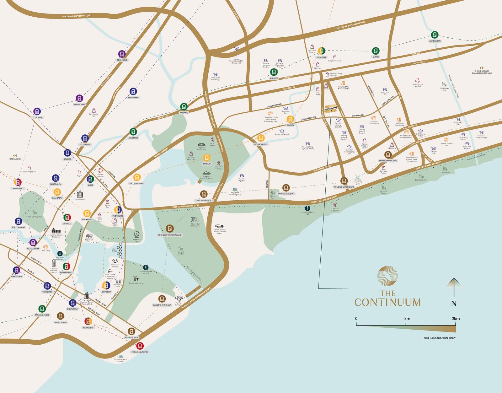 The Continuum Location Map